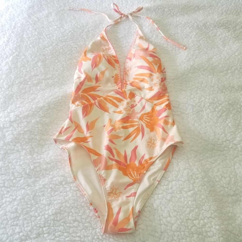 ACCESSORIZE LONDON Orange tropical palm one piece - Picture 7 of 13